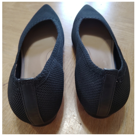 Vionic Dahlia Black Knit Ballet Skimmer Flats Size 7.5 - Picture 4 of 7